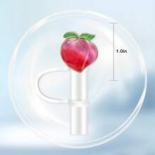 6Pcs Resin Shiny Bling Straw Topper Cover For, 10mm Straw Covers Cap For Cup 30&40oz With Tumblers (Butterfly) - 水果 - 查看 2