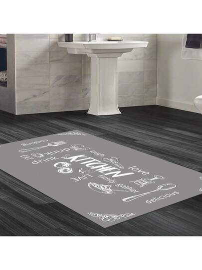 Pearl Digital Non Slip Printed Turkish Vloerkleed AL4035 Zachte Touch, Washable Tapijt Felt Backing Moderne ative Vloer Mat, Living Room, Bedroom, Bathroom, Hallway Or Entryway Available In Many Sizes Quick Drying, Highly Absorbent, Soft, Com Tafel Both Indoor Outdoor view 7