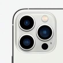 Apple هاتف آيفون 13 برو من آبل مستعمل، منتج أصلي وأصيل بحالة شبه جديدة (99% جديد)؛ هاتف محمول، هاتف، هدية غطاء غشاء - فضي - مشاهدة 6
