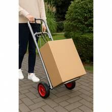 Carrinho de bagagem dobrável – capacidade de carga de 20 kg, estrutura cinza, 98*45*31 cm, para viagens, depósito e uso diário