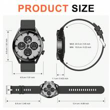 1.48" Full Touch Screen Smart Watch For Men & Women, With Notification, Wireless Call, Multiple Sports Modes, Weather Display, Camera Control, Pedometer, Metal Body, Durable Outdoor, 240p Resolution, Compatible With IOS & Android Phones, Suitable For Friends