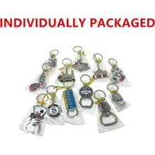12 Pcs Las Vegas Keychain Metal Ring, 4 Bottle Openers, Poker Chip, Nevada License Plate, Casino, Dice, Slot Machine, Good Luck Charm For Gambling, Las Vegas Key Chain Souvenir, Gifts, BundleChristmas - 1 - 查看 2