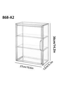 1入透明玩具手柄展示櫃，卡通角色模型收藏儲物盒，防塵展示架 - 透明 - 查看 8