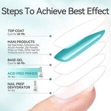 Nail-Primer, Acid Free Natural Nail Bond Nail-Primer For Gel Nail Polish, Non Acid Nail-Primer For U V Gels, Fast Drying Prep Dehydrator Base Varnish Manicure Bonder Liquid 15ml{"Color_name":"15mlNailPrimer"} - 15毫升指甲底霜 - 查看 6