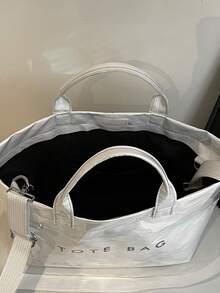 大容量手提包 - 耐用合成材料、可调节肩带、安全封口、涤纶衬里、轻便时尚、日常手提包|优雅手提包|耐用手提包 - 彩色 - 查看 7