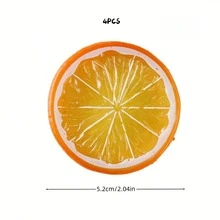 4/8 lát chanh nhân tạo màu cam rực rỡ - Trái cây nhựa giả như thật kích thước 2 inch, dùng để trang trí nhà cửa, các buổi tụ họp theo mùa và nhiều loại phòng khác nhau, thích hợp cho Ngày lễ tình nhân, Lễ Phục sinh, Ngày của mẹ, Giáng sinh, Lễ tạ ơn và Trang trí tốt nghiệp - Nhiều màu - Xem 12