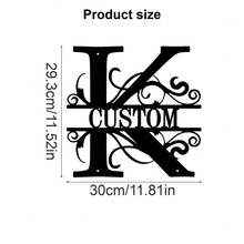 1 Fine Metal Art Logo - Personalized Last Name Logo, Name Design, Home Decoration With Custom Initials Thumbnail, Classic Style, Wall-Mounted Wall Art Decoration For Theme Parties, Perfect Heartfelt Gifts For Friends And Family, Customizable Wedding Gifts., Valentine Day, Valentine Day Decor Ornamental Exquisite, High-Quality Custom, Personalized, Unique Ideal Gifts For Her Pets ,Forever Love - Multicolor - View 82