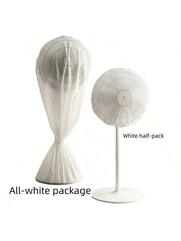 1pc 18 Inch Fan Cover,White Half-Wrap Fan Dustproof Cover For Home Use, Waterproof, Moisture-Proof, Dustproof Fan Protective Cover, Easy To Put On And Take Off, Washable And Reusable, Keeping The Fan Clean For School,KitchenOffice,Household,Travel,Washable,Reusable,Bag,Organizer,Storage Christmas For Holiday Gift Giving,Back To School