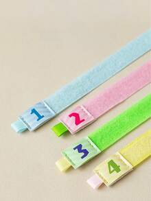 4pcs Colorful Cable Ties Organizer, Multi-Function Cord Wrap Fastener For Computer, Earphone, Data Cable Management