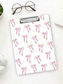 Personalized Teacher'S Gifts, Bow Pattern Folder,Teacher Clipboard,Pink Clipboard,Pink Bow Element, Bow Design ,Teacher Office Gift, Cute Stationery , Women Coworker Or Back To School Supplies,Teacher Graduation Gift, Back To School,School Supplies,Teachers Day Gift,Back To School Gift, Perfect Gift For Teachers,Cute Hanging Writing Board, Office Supplies