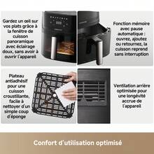 dreame Dreame Air Fryer With Visible Window 7.6L,Dual-Source Cyclonic™ Heating * Steam Infusion Technology , Fast, 8-In-1 Presets,Family Size Healthy Oil Free Cooking, LED Touch Control, +1 Minute Button,2800W Power