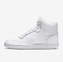 Nike EBERNON 复古高帮运动鞋，简约设计，舒适休闲运动 - 白色 - 查看 4