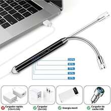 , Encendedor Electrico Recargable con Indicador de Batería, Encendedor Arco Eléctricos para Encender Velas, Gas, Barbacoa, Cocina y Fuegos Artificiales, Apagado Inteligente(Encendedor Electrónico, 2 Packs) - Tipo 2 - Ver 6