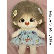 与 兼容的娃娃，美国女孩娃娃服装 DIY 娃娃衣服套装 时尚娃娃配饰 娃娃连衣裙 娃娃睡衣 娃娃帽子 娃娃头带套装 娃娃配件 8 英寸婴儿娃娃服装 娃娃衣服 17 厘米娃娃衣服