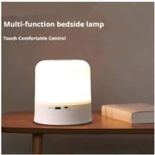 LED Table Lamp Bedroom Light 3 Modes Rechargeable Modern Table Lamp Bedroom Decoration Living Room Office With Touch - 白色 - 查看 9