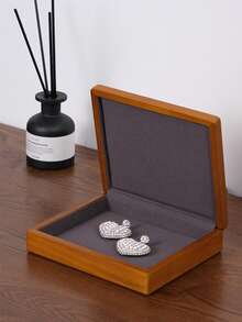 Oirlv 1 PC Wooden Jewelry Box Organizer Ring Necklace Earring Bracelet Box Jewelry Storage Multi Display Jewelry Box Organizer Case ,The Elegant Jewelry Organizer Box Can Be Used To Store Rings,Earrings,Brooches And Other Exquisite Jewelry