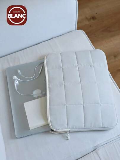 Cute Quilted Tablet Bag Laptop Bag, Soft Padded Laptop Protective Case With Grid Stitching, Anti-Fall And Shock-Absorbing, Suitable For School, Office, And Commuting Back To School Stuff Bag For School Work Laptop Bag For Women Mac Book Casemacbook Case College Essentials Laptop Sleeve