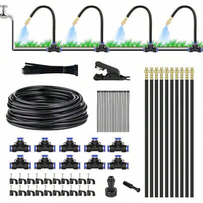 360° Curved Garden Automatic Irrigation System, 360 Degree Bendable Water Automatic Irrigation System, Watering Sprinkler Systems For Garden, Yard, Greenhouse