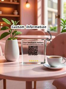 Custom QR Code Sign, Personalized Small Business Social Media QR Sign, Customize QR Codes To Directly Link To The Merchant's Official Website, Menu, Reservation Page, Or Online Store. Very Suitable For Small Business Decor, Beauty, Spa, Nail Salon, Eyelash Salon, Salon, Restaurant, Office, Cafe Online Feedback Reviews