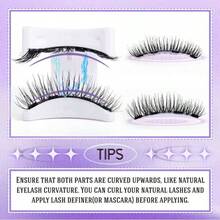 Magnetic Eyelashes Set (With Eyelash Applicator) - Reusable, Professional Makeup Tool, Alcohol-Free, Fragrance-Free Plastic Material, Eyelash Set - Multicolor - View 6