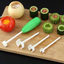 Manual Fruit & Vegetable Corer, A Convenient Kitchen Tool For Removing Cores. This Is A Compact Household Kitchen Tool With Replaceable Coring Heads, Suitable For Home And Restaurant Chefs. - Multicolor - View 1