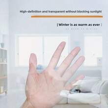 加厚TPU透明窗帘，防风防尘保温，适用于门窗，冬季家居使用 - 窗戶透明EVA紗窗 - 查看 7