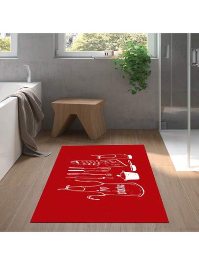 Pearl Digital Non Slip Printed Turkish Vloerkleed AL4032 Zachte Touch, Washable Tapijt Felt Backing Moderne ative Vloer Mat, Living Room, Bedroom, Bathroom, Hallway Or Entryway Available In Many Sizes Quick Drying, Highly Absorbent, Soft, Com Tafel Both Indoor Outdoor view 7