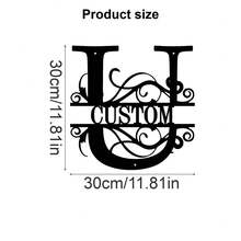 1 Fine Metal Art Logo - Personalized Last Name Logo, Name Design, Home Decoration With Custom Initials Thumbnail, Classic Style, Wall-Mounted Wall Art Decoration For Theme Parties, Perfect Heartfelt Gifts For Friends And Family, Customizable Wedding Gifts., Valentine Day, Valentine Day Decor Ornamental Exquisite, High-Quality Custom, Personalized, Unique Ideal Gifts For Her Pets ,Forever Love - Multicolor - View 60