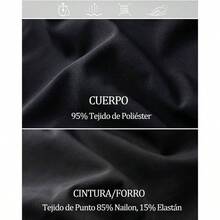 Pptabold Short Deportivo Mujer 2 In 1, Licra para Mujer Corta con Bolsillos, Short para Correr Mujer Casual Playa Biker Gym Running Entrenamiento - Negro + G - Ver 1