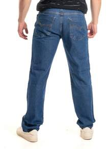SAINT ELIAN Baggy Jeans Men's Balloon Pants Denim Straight Jeans 100% Cotton - Rửa tối - Xem 2