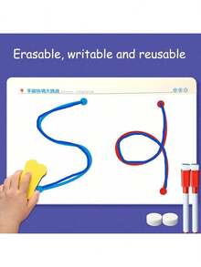 1set Left & Right Brain Development Card Game, Laminated Paper,Fine Motor Training Aids