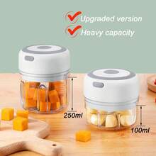 Mini Electric Garlic Chopper, Vegetable Chopper, Food Chopper, USB Mini Garlic Mincer, Onion Chopper, Portable Small Food Processor For Garlic, Ginger, Chili, Vegetables Slicer Dicer Cutter Rechargeable - 粉色 - 查看 6