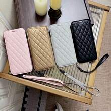 1 件装奢华钻石皮革翻盖手机壳，带挂绳、卡槽和磁扣 - 全方位防震保护套，带镜头保护膜，兼容 17 Pro Max/17 Pro/17 Air/17/12 Pro Max/12 Pro/12/13 Pro Max/13 Pro/13/14 Pro Max/14 Pro/14/15 Pro Max/15 Pro/15/16 Pro Max/16 Pro/16/16 E，Galaxy S25 Ultra/S25+/S25/S25 Edge/S22 Ultra/S23 Ultra/S23+/S23/S24 Ultra/S24 Plus/S24/A07/A16/A17/S23 FE/A55/A56