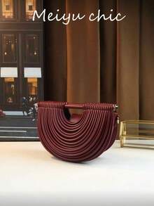 Women's Noodle-Shaped Handbag, Dumpling-Shaped Crossbody Shoulder Bag