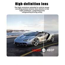 4-Channel 1080P HD Car Dash Cam, Front 1080P, Left And Right 720P, Rear, Super Night Vision, WDR, G-Sensor, Loop Recording, Optional 32GB/64GB Memory Card - Essential Car Accessories For Drivers - Black - View 6