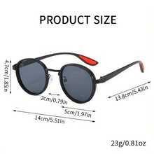 A Must-Have For Stylish Guys And To Take Photos, Suitable For Both Men And Women, Available In Multiple Colors, Featuring A High-End Minimalist Design With  Round Frames, Without Battery - 金色邊框,綠色 - 查看 2