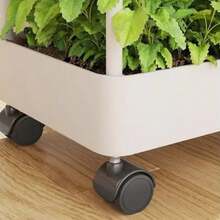 Carrito Organizador de 3 Niveles: Mueble Auxiliar con Ruedas para la Organización de Maquillaje, Skincare, Perfumes, Libros o Artículos de Oficina. - Blanco - Ver 5