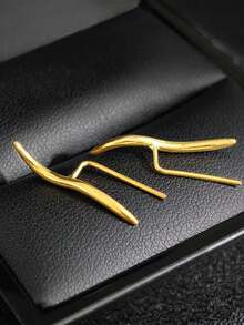 MOONSO 1pc Minimalist Fashion Women's Earrings, Creative Unique Personalized High-Quality Gift Jewelry, E4687b