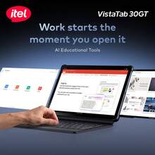 itel VistaTab 30GT Tablet, 4GB RAM + 128GB ROM 11-Inch 2K 90Hz Display | 7000mAh Battery | Android 15 Operating System | Tablet Featuring AI Educational Tools - Grey - View 3