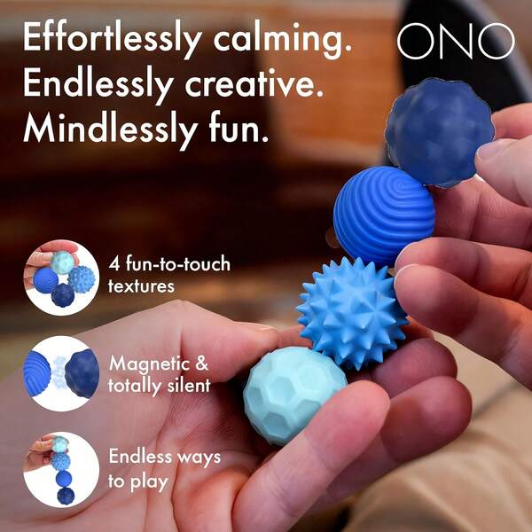 4/8PCS Silicone Magnet Balls Fidget Set, Hand Roller Magnet Balls For Adult