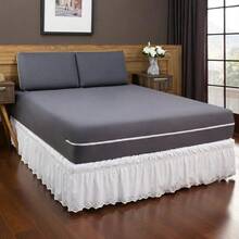Single/Double/Queen Size Mattress Cover Gel Mesh With Zipper Various Colors - 灰色的 - 查看 1