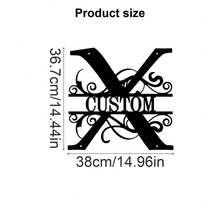 1 Fine Metal Art Logo - Personalized Last Name Logo, Name Design, Home Decoration With Custom Initials Thumbnail, Classic Style, Wall-Mounted Wall Art Decoration For Theme Parties, Perfect Heartfelt Gifts For Friends And Family, Customizable Wedding Gifts., Valentine Day, Valentine Day Decor Ornamental Exquisite, High-Quality Custom, Personalized, Unique Ideal Gifts For Her Pets ,Forever Love - Multicolor - View 90
