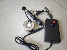 Halloween Party Mist Maker 3 Mist Maker Spray Heads,Ultrasonic Water Pond Fountain Fogger 12 LED Red Yellow And Blue Light Flashes Aluminum Atomizer Air Humidifier