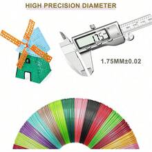 30-Color 3D Printing Pen Filaments, Suitable For Most 1.75mm Diameter PLA Filament 3D Printing Pens And 3D Printers On The Market; Accessories For 3D Drawing Tools - Multicolor - View 2