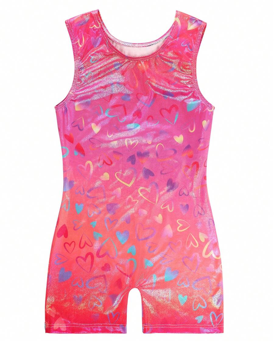 MENKEY Gymnastics Leotard - Various Styles - Children's One-Piece Style - Professional Tight-Fitting Suit - Bicycle Tight Suit - Suitable For Children's Clothing - Girl's Halloween - 粉色 - 查看 1