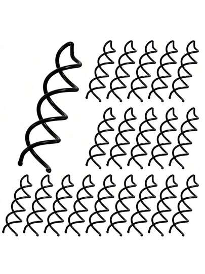 Set da 6/10/20 pezzi di arricciacapelli, fermagli per capelli rotanti, fermagli per capelli a spirale, creatore di chignon, fermagli per capelli a spirale da donna, extension per chignon, forcine per capelli