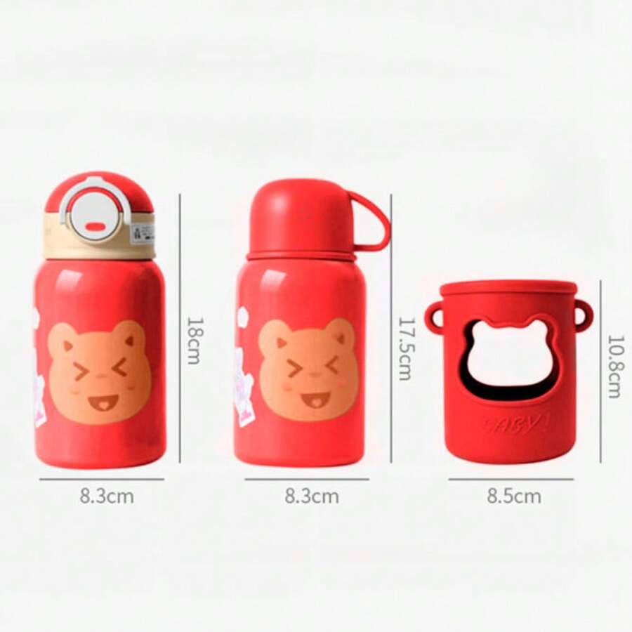 ELE-GATE Stainless Steel Water Bottle With Case 650 ML - Red - View 1