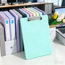 Prancheta com Pasta Tamanho A4, Caixa de Armazenamento Transparente, Organizador de Mesa de Escritório para Documentos, Livros, Papelaria