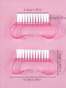 5/10pcs Nail Cleaning Brush Nail Brush For Cleaning Fingernails - Multicolor - View 6