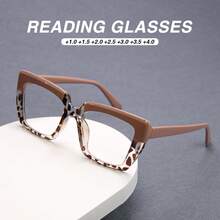 4pcs/3pcs/2pcs Fashion Large Frame Reading Glasses Set, Comfortable Spring Hinged Readers, Unique Colors To Match Your Daily Outfits - Multicolor B - View 2